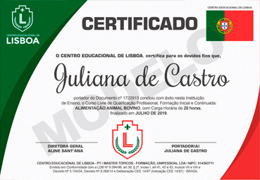 Certificado Centro Educacional de Lisboa