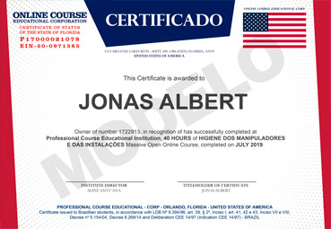 Certificado Online Course Educational